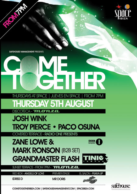 Come Together @ Space unites with Monza Ibiza
