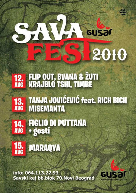Sava Fest 2010 na splavu Gusar