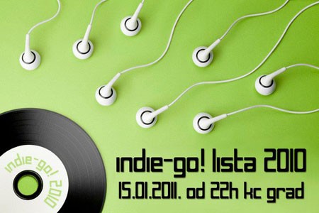 "Indie-Go" godi&scaron;nja lista singlova