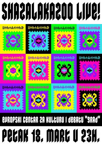Večeras Shazalakazoo u KC Grad Večeras Shazalakazoo u KC Grad
