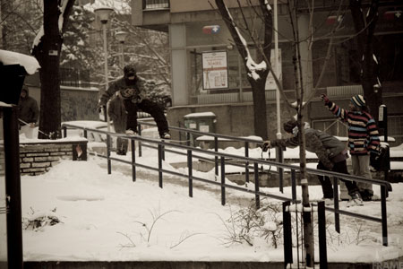 Street snowboarding u Beogradu