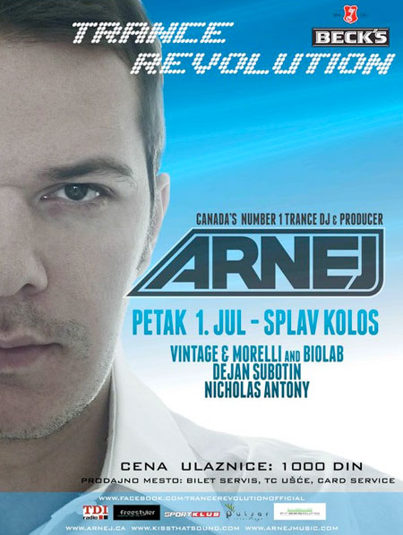 Arnej u Beogradu - Trance Revolution