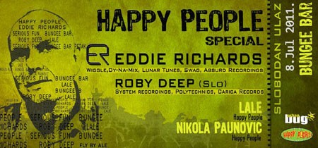 Eddie Richards, Happy People, Ada, Bandži, Beograd 2011