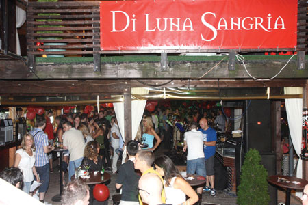 Di Luna Sangria promo party, Red Shoes