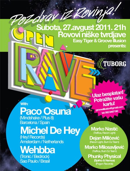 Vodimo vas na  Open Rave Party, Ni&scaron;