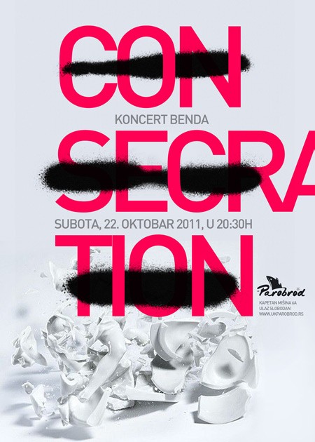 Koncert benda Consecration u Parobrodu