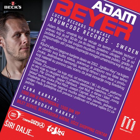 Lucky Records Showcase with Adam Beyer, BG