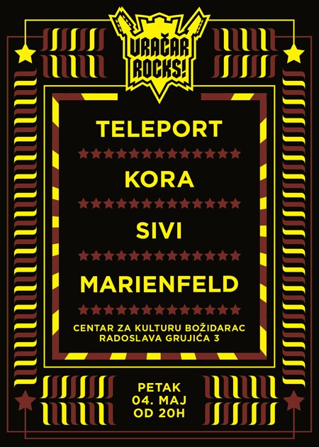 Vracar Rocks: Svi Na Pod, Jarboli, Goribor, ZAA, Teleport