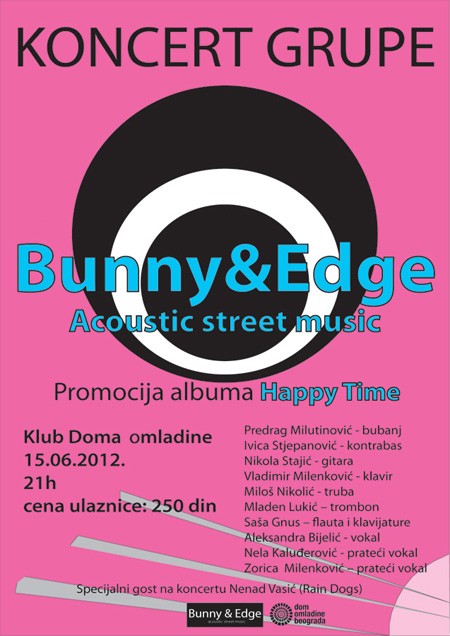 Koncertna promocija debi albuma grupe Bunny & Edge u DOB-u