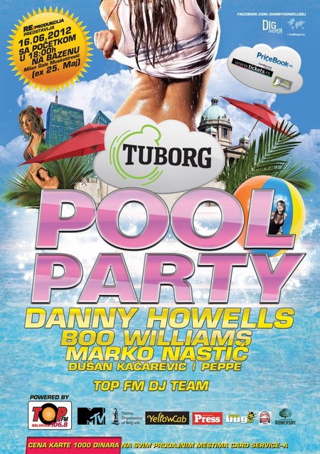 Tuborg Pool Party, Beograd 16.06.2012. god.