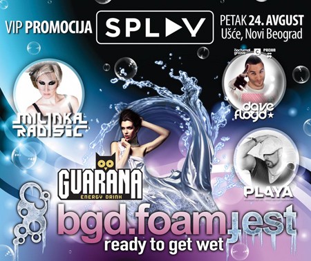 VIP "Foam Fest" žurka na splavu "Play"!