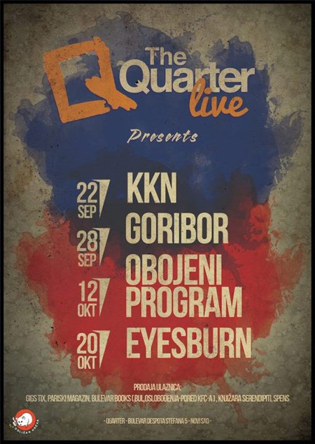 KKN, Goribor, Obojeni program i Eyesburn otvaraju novosadskog kluba The Quarter