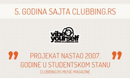 Infografik - 5. rođendan muzičkog magazina Clubbing.rs u brojevima