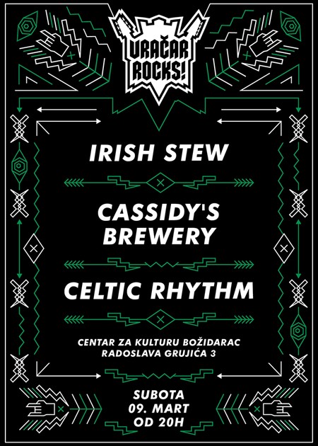 Vračar Rocks dupli program! Elemental & Irish Stew