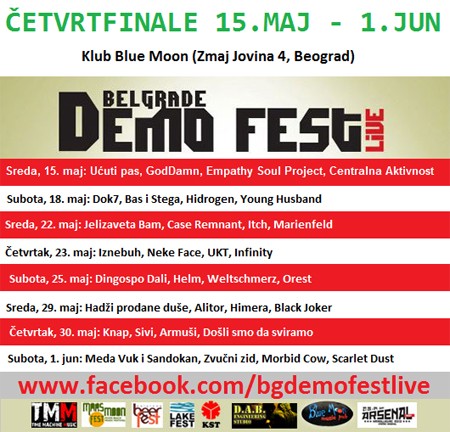 Počinje četvrfinalni ciklus Belgrade Demo Fest Live-a