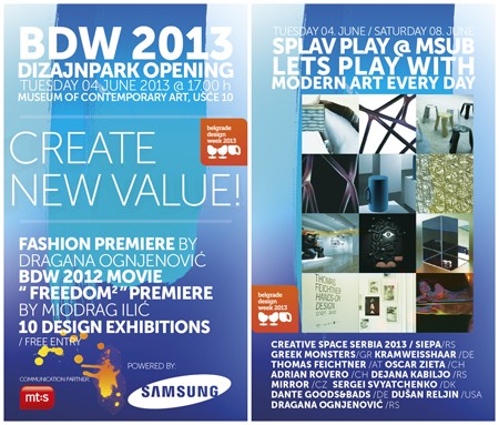 BDW 2013: Program festivala
