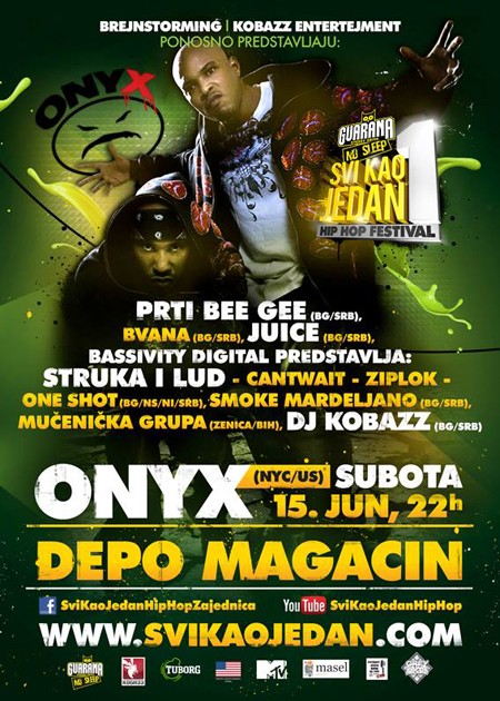 Muzički program festivala "Guarana Svi kao jedan"