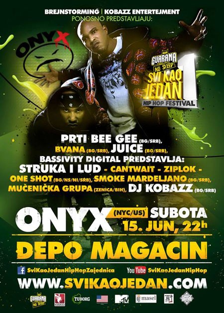 ONYX na festivalu SVI KAO JEDAN 2013