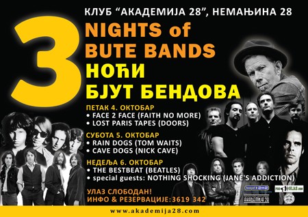3. Festival tribjut bendova u Akademiji 28