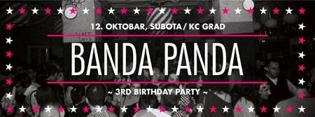 Banda Panda Parties slavi 3. rođendan!