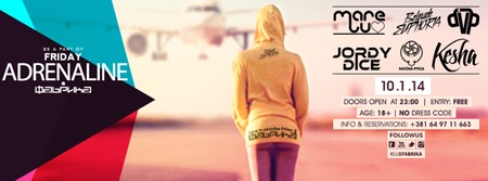 Friday Adrenaline @ klub Fabrika