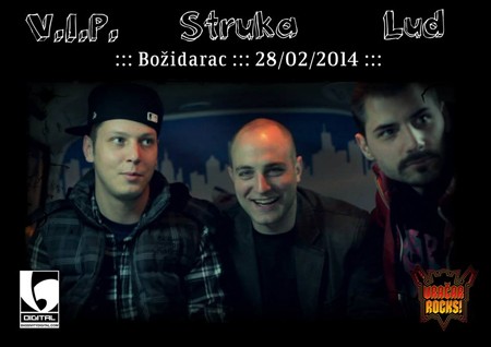 Vračar Rocks: VIP, Struka i Lud ovog petka u Božidarcu