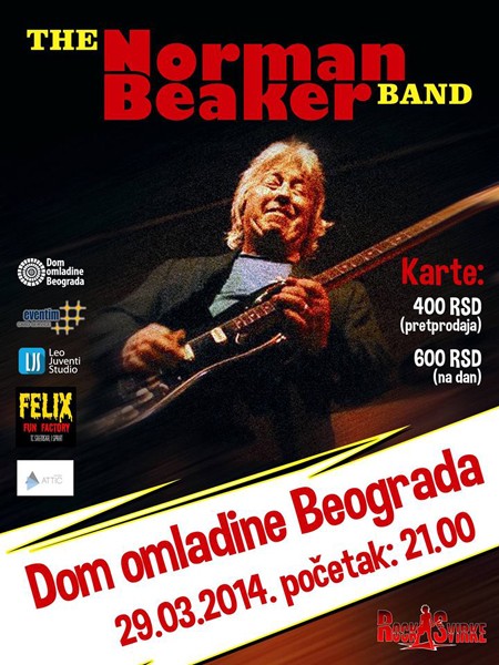 Norman Beaker Band 29. marta u DOB-u!
