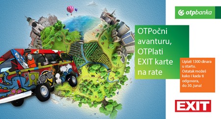 OTPoni avanturu, uz OTPlatu EXIT karte na rate!