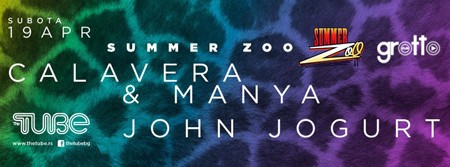 Summer Zoo Party u klubu Tube: John Jogurt i Calavera & Manya!