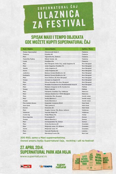 Kako do ulaznica za Supernatural festival?