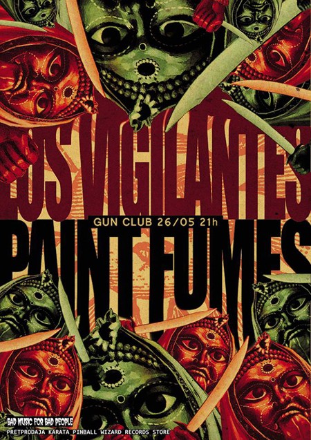 Los Vigilantes i Paint Fumes 26. maja u klubu Gun