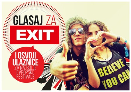 Glasaj za EXIT i osvoji ulaznice za omiljene evropske festivale!