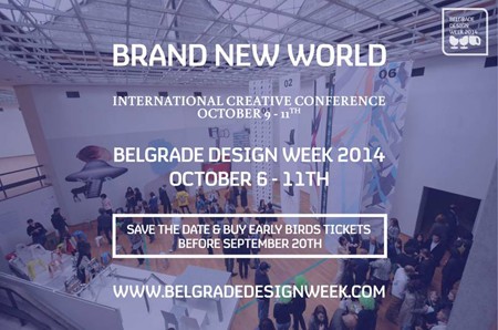 Belgrade Design Week 2014 od 6. do 11. oktobra
