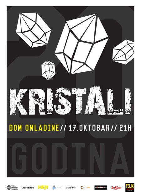 Kristali slave 20 godina koncertom u DOB-u