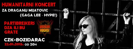 Humanitarni koncert za Gagu Lee na Vračar Rocks festivalu!