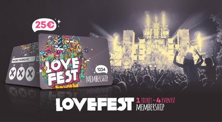 Postanite jedan od vlasnika Lovefest 2015 Membership kartice