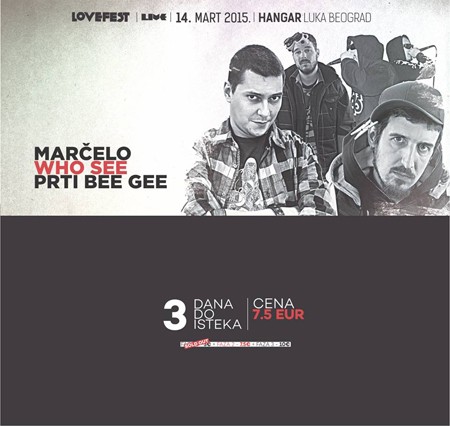 Lovefest Live: Marčelo, Who See i Prti Bee Gee u beogradskom Hangaru 14. marta