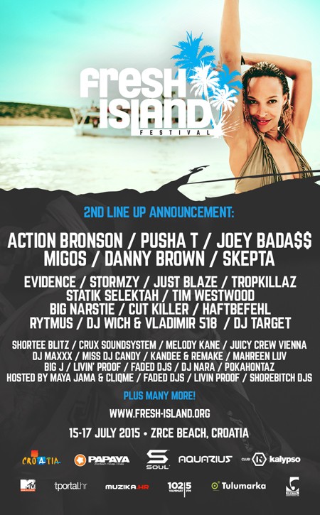 Novi headlineri Fresh Island festivala 2015