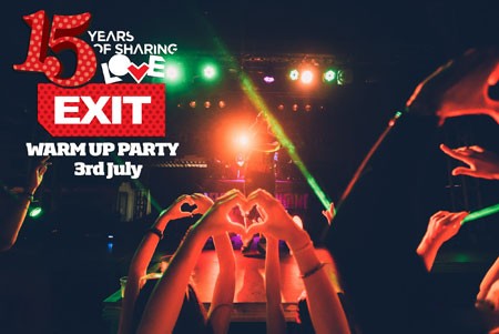 Vodimo te na EXIT žurka zagrevanja na Banging Summer Areni!