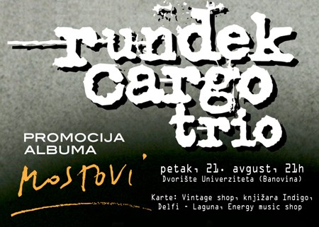Rundek Cargo Trio u petak u Nišu!