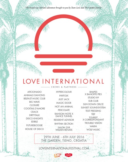 Love International objavio prve muzičke partnere za leto 2016.