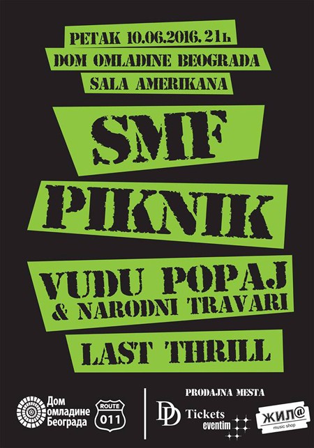 Zajednicki koncert bendova SMF, Piknik i Vudu Popaj i Narodni travari