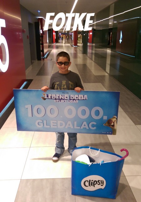 "Ledeno doba: Veliki udar" gledalo 100.000 ljudi!