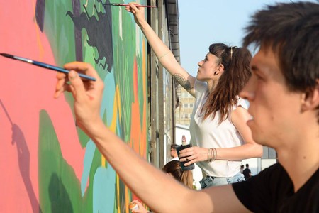 Novogodi&scaron;nji street art market @ Dorćol Platz