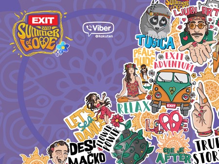 EXIT obeležava 50 godina Leta ljubavi uz nove Viber stikere!