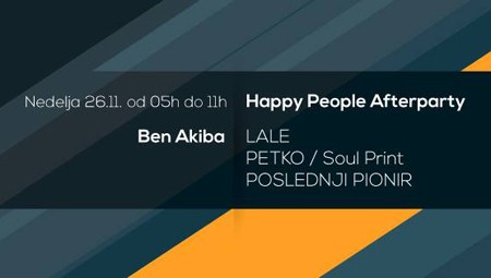 Happy People Afterparty @ Ben Akiba